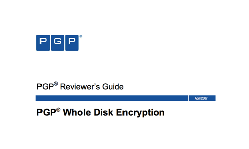 PGP WDE Reviewer's Guide