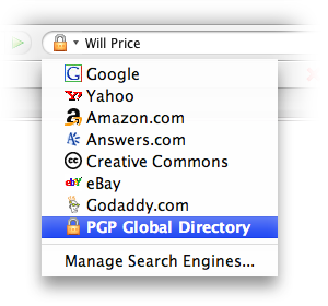The PGP Global Directory OpenSearch Plugin in action!