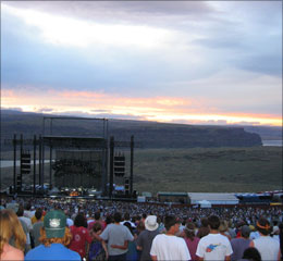 Overlooking the Gorge as Phish jam on