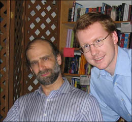 Photo with Bruce Schneier! Though he doesn't look as thrilled as I do...